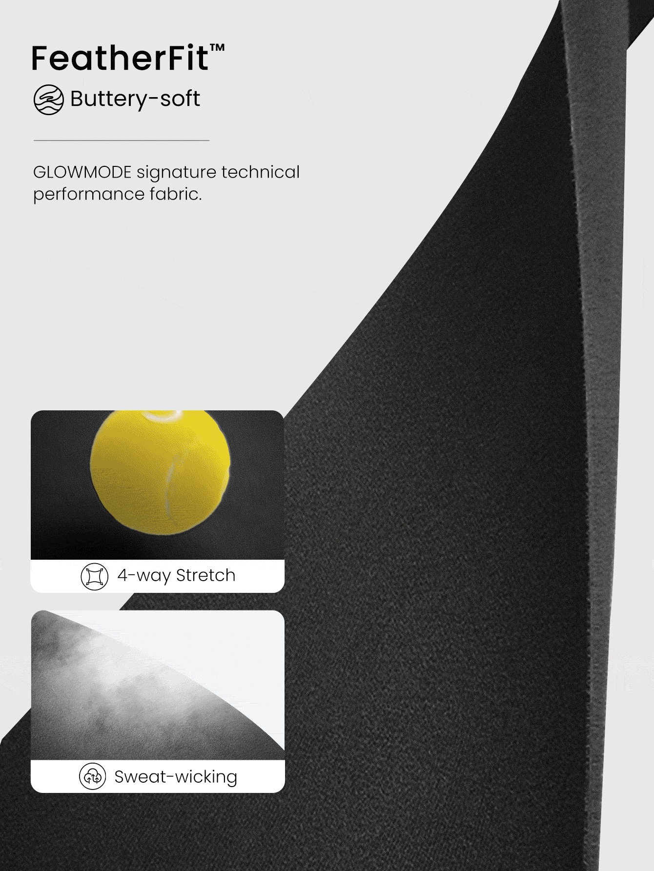 GLOWMODE 6" FeatherFit™ Peak Motion Tummy Control Convertibale Straps Bodysuit Jumpsuit With Side Pockets Low Impact Yoga Studio Pilates Daily Casual Wear Removable Cups - Black - View 6