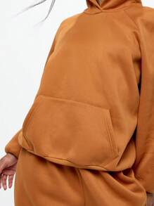 SUMWON WOMEN Sudadera con capucha esencial oversize y bolsillo canguro, ropa deportiva casual para otoño e invierno, perfecta para entrenamiento, gimnasio y tiempo libre