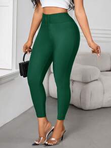 SHEIN Lady Women's Leggings, Waist Vent Design