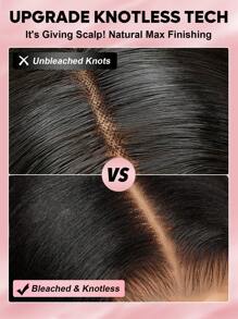 ALL READY WIG 180 密度深波浪假发，自然色，女士真人发，全套假发，预漂白，预拔，预剪，蕾丝融化蕾丝，7x5 无胶假发，100% 真人发质，前额假发，9AM HAIR - Natural Black - 查看 7