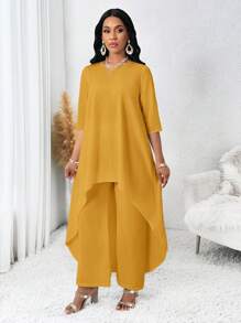SHEIN Lady Four Seasons Fall Women Outfits Fall Clothes White Long-Sleeved Asymmetrical Two Pieces Set Women Fall Sets Women Suits Women Outfit Sets Women's Two Pieces Suit Autumn Two Pieces Suit Homecoming Autumn Women's Autumn Suit White Women Set Women Clothing Sets Outfit Sets Two Pieces Suit Dresses For Wedding Event Women's Two Pieces Suit