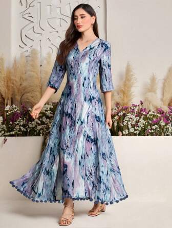 Al Najma 女士阿拉伯连衣裙简约时尚休闲日常