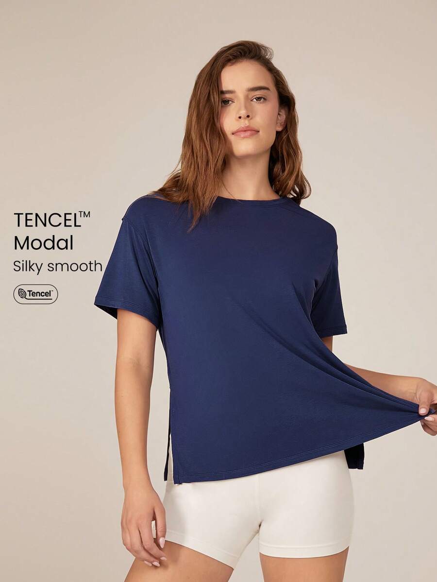GLOWMODE Tencel Modal Oversized Everymode Tee Daily Casual Summer