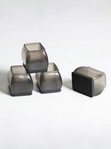 4 piezas Protectores de piso para patas de sillas, tapas de silicona gruesas para patas de muebles, cubierta antideslizante para patas de mesa, para pisos de madera y baldosas, almohadillas de fieltro, tapas para patas de muebles antideslizantes y reductoras de ruido