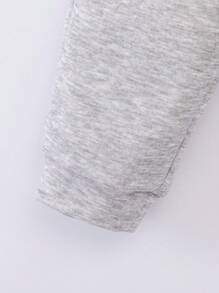 3 件套年轻男孩休闲宽松保暖内衬长款针织运动裤，白色、红色和黑色，适合秋冬季 - 彩色 - 查看 4