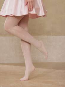 MOTF PREMIUM LOLITA 性感花朵玫瑰图案连裤袜 - 米色 - 查看 1