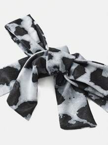 SHEIN Girlism 2pcs Tween Girl Leopard Print & Solid Color Halter Top, All-Match & Versatile - Grey - View 6