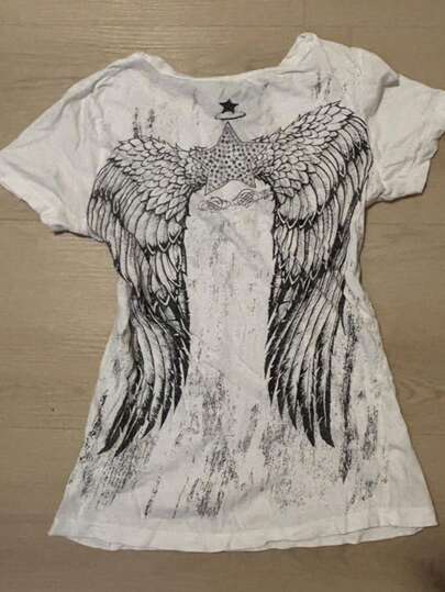 INAWLY Camiseta de mujer de manga corta y cuello redondo, minimalista y de moda, adecuada para el verano