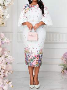 Fleurora Vestido de Día de San Valentín para tallas grandes, Conjunto casual de vacaciones para mujeres, Vestidos de playa de verano, Atuendo sexy para concierto country