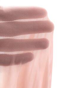DAZY Bộ đồ lót gợi cảm cổ chữ V khoét sâu, lưng hở, phối ren tương phản dành cho nữ. - Hồng - Xem 9