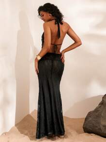 Opulessa 女士针织紧身低胸露背无袖连衣裙