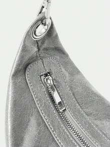 SHECARRY Bolso de hombro con tono metálico para mujeres