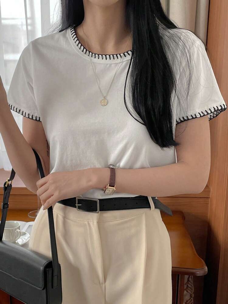 Women's Round Neck Short Sleeve T-Shirt