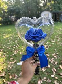 SHEIN 1Pc 25 Yards Wine Blue Silk Satin Bow Decorative Ribbon - Very Suitable For Weddings, Parties, Gift Wrapping And Handmade DIY, Bouquet Packaging, Baking Cakes, Birthday Gift Packaging, 0.6cm/1cm/1.5cm /2cm/2.5cm/4cm/5cm Total Of 7 Widths Optional - Royal Blue - View 4