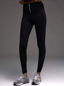 Musera Sport Zip Detail High Waisted Sports Leggings, Padel, Tennis, Pickleball Gym Fitness