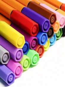 24 Color Fineliner Pens Marker Pens Assorted Colors Back To School - Multicolor - View 5