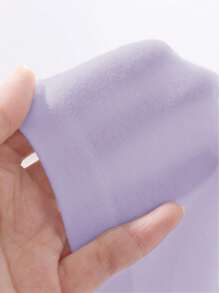 Dazy Kids Tween Girl Polo Collar Knit Short Sleeve Butterfly Print T-Shirt, Summer,Back To School Clothes - Purple - View 8