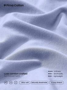 GLOWMODE Plus Size Pima Cotton Oversized Unisex Short Sleeve Round Neck Active Tee Daily Casual