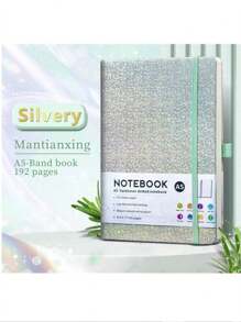 1 件 A5 满天星图案横格精装笔记本 - 192 页高品质 80GSM 纸 - 适合学校写作、办公和旅行的笔记本 - 优雅日记，用于记录会议记录和学术议程，适合男孩女孩礼物文具用品 - 彩色 - 查看 9