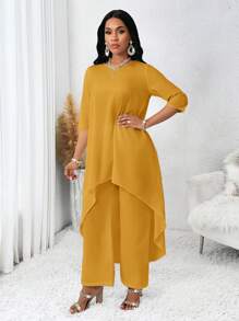SHEIN Lady Four Seasons Fall Women Outfits Fall Clothes White Long-Sleeved Asymmetrical Two Pieces Set Women Fall Sets Women Suits Women Outfit Sets Women's Two Pieces Suit Autumn Two Pieces Suit Homecoming Autumn Women's Autumn Suit White Women Set Women Clothing Sets Outfit Sets Two Pieces Suit Dresses For Wedding Event Women's Two Pieces Suit