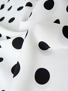 Franclia Women's Polka Dot Casual Skirt, Simple And Fashionable For Daily Wear - White - View 6