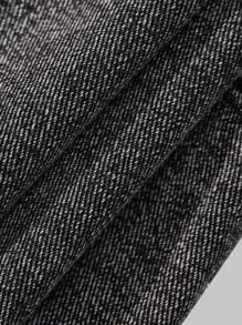 YOUNG GIRLS' Girls Jeans, Washed Light Gray Denim With Side Pleated Pockets, Fashionable And Versatile Street Style - Light Grey - View 7