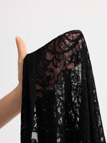 Miaspire Elegant Black Lace Women's Thin Blazer Jacket