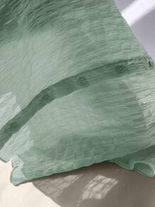 Comfortcana Blusa de manga corta de gasa verde menta con punto - verde menta - Ver 7