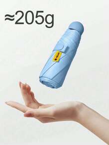 SHEIN Capsule Sun Umbrella Female Sunscreen UV Protection Sun And Rain Umbrella Two-In-One Mini Five-Fold Ultra-Light And Compact Portable For School,Office,Household,Travel, Back To School Supplies Valentine DAY, Valentines Wedding, Birthday, Umbrella, Umbrella For Rain, Summer, Umbrella Folding, Rain Gear, Umbrella For Women,Fall Decor