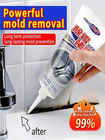 SHEIN 1PC Anti-Mold And Mildew Cleaning Gel For Removing Mold In Kitchens, Bathrooms, Refrigerator Gaskets, Washing Machines, Countertops, Walls, Etc. About 120g Capacity