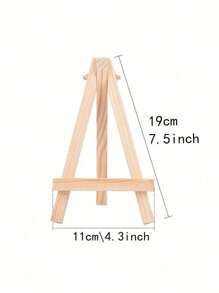 SHEIN Bộ 10 giá đựng thiệp bằng gỗ, giá đựng thiệp bằng gỗ đơn giản dùng trang trí tiệc cưới, ngày lễ tình nhân, trang trí đám cưới, trở lại trường, trang trí Halloween, trang trí Giáng sinh, trang trí mùa thu - Màu be - Xem 6