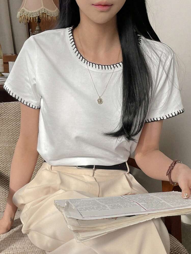 Women's Round Neck Short Sleeve T-Shirt