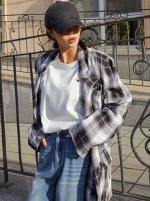 DAZY Horse Print Drop Shoulder Tee,Fall Clothes Long Sleeve Women Tops - White - View 2