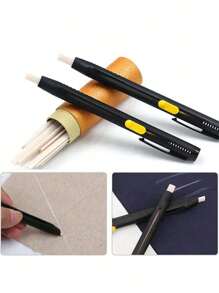 2PCS Sewing Chalk And 20PCS Heat Erasable Refill Sewing Chalk Pencils For Fabric Marker Sewing Tool - Brown - View 8