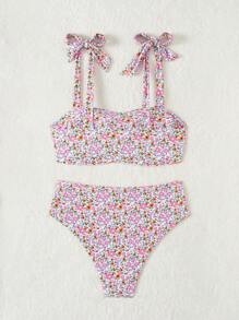 Swim Mod Bikini a fiori ditsy di taglia conformata, adatto per vacanze e spiaggia