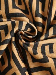 SHEIN 2pcs Baby Boy/Girl Casual Geometric Color Block Sleeveless Bodysuit, Suitable For Spring/Summer Indoor & Outdoor Wear