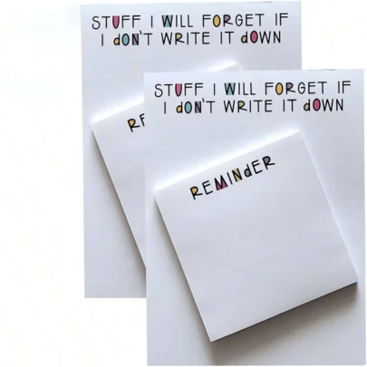 1 包，便利贴，古怪的待办事项清单笔记本套装，新颖的笔记，新颖的笔记本和有趣的贴纸，办公桌配件，行政专业日礼物，员工推荐礼物，有趣的礼物（50 页）