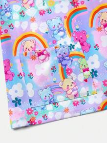 PopScrub Cute Cartoon Animal Pattern Women's V-Neck Short Sleeve Pocket Nurse Scrub Uniform Top, Scrubs Print V Neck Frosted Scrub Top, Casual Short Sleeve Work Wear, Women Sweetheart V-Neck Ruched Blouse, Women Short Sleeve V-Neck Nurse Scrub Uniform Shirt With 2 Pockets, Soft Stretchy Ruched Graphic Tee V-Neck Short Sleeve Blouse For Lady Wear Women's V-Neck Short Sleeve Double Pocket Cute Cartoon Animal Pink Heart Rabbit Print Simple Nurse Uniform Set/Doctor Work Uniform Set/ Examination & Surgery Uniform Set/Solid Color Pet Grooming Work Uniform Set/Nutritionist Work Uniform Short Sleeve Set/Functional Multi-Pocket Lab Work Uniform Top - Multicolor - View 6