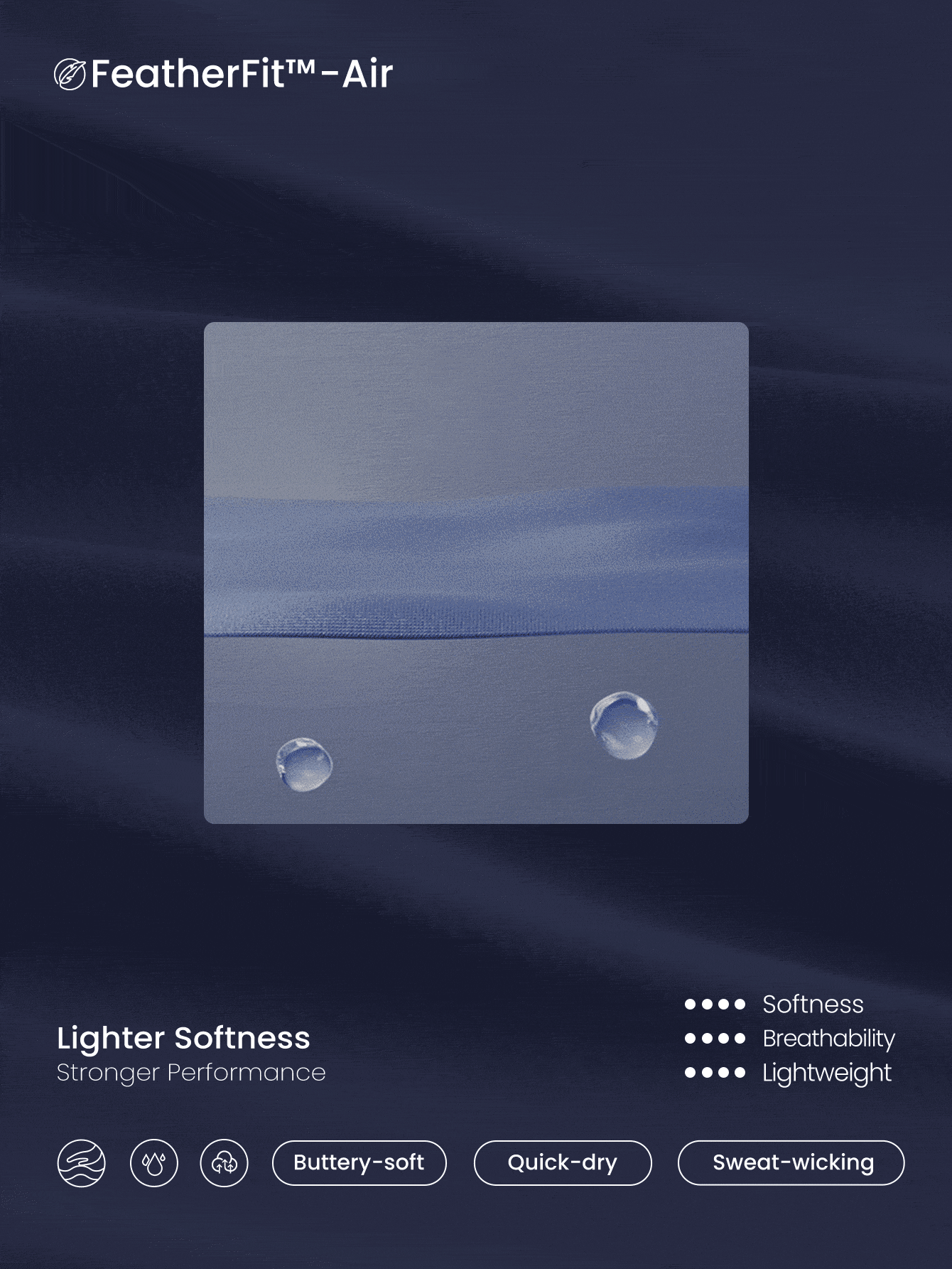 GLOWMODE 5'' FeatherFit™-Air 吸汗速干 Court Crush 超高腰收腹网眼网球裙，内置短裤侧袋防滑握把低冲击网球高尔夫匹克球日常穿着 - Dark Blue - 查看 6