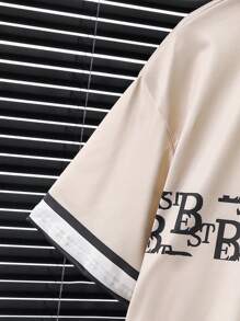 SHEIN 青少年男孩休闲舒适长袖连帽衫和裤子套装