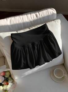 Comfortcana 女士简约纯色裙子，夏季时尚