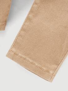 SHEIN Jeans casuales de unicolor para bebé niño, aptos para atuendo de otoño/invierno