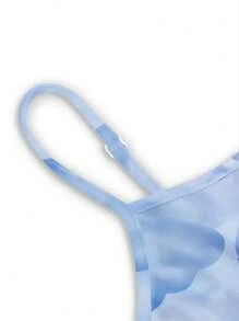 SHEIN EZwear 女士休闲全花卉印花性感吊带背心，适合夏季 - 彩色 - 查看 3