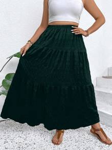 Breezaya 大码度假休闲纯色长裙女裙