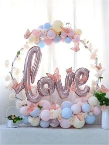 36pcs/Set Paper 3D Hollow Out Butterfly Sticker, Modern Room Decorating Creative Butterfly Sticker For Room Decor Home Decor Wall Decor Bedroom Decor Easter Decor Wedding Wall Stickers - Rose Gold - View 5