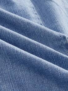 SHEIN MOD سترة دنيم للنساء، طراز بسيط مناسب للصيف