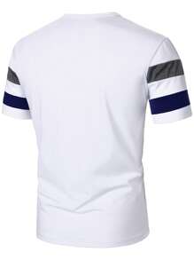 Manfinity Homme 男士无袖纯色 T 恤，休闲时尚，适合夏季 - 彩色 - 查看 2