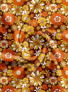 SHEIN MOD Plus Size Women Floral Print Elastic Waist Flare Pants, Casual Suitable For Going Out