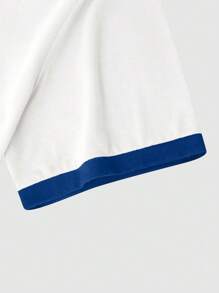 Claim Dot Men's Casual Crew Neck Short Sleeve T-Shirt, Minimalist Fashion For Summer White - Multicolor - View 4