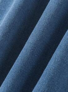 Tween Girls Double-Breasted Elastic Waist Denim Jeans